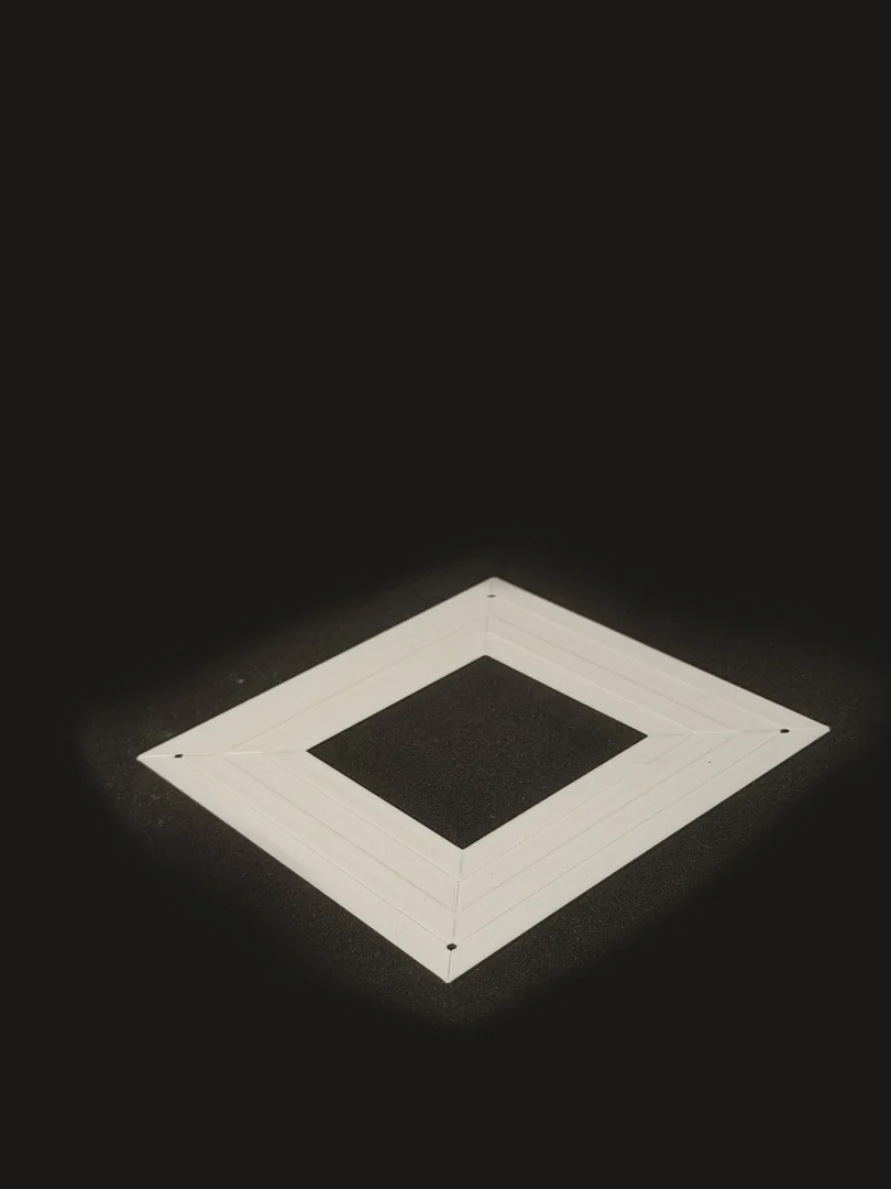 A flat, unfolded plane